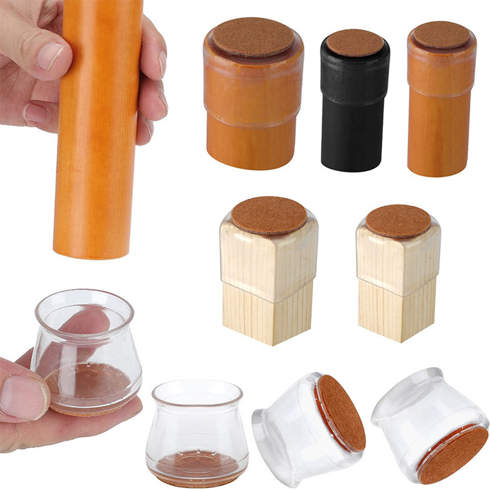 16Pcs Silicon Chair Leg Floor Protectors Stool Leg Covers