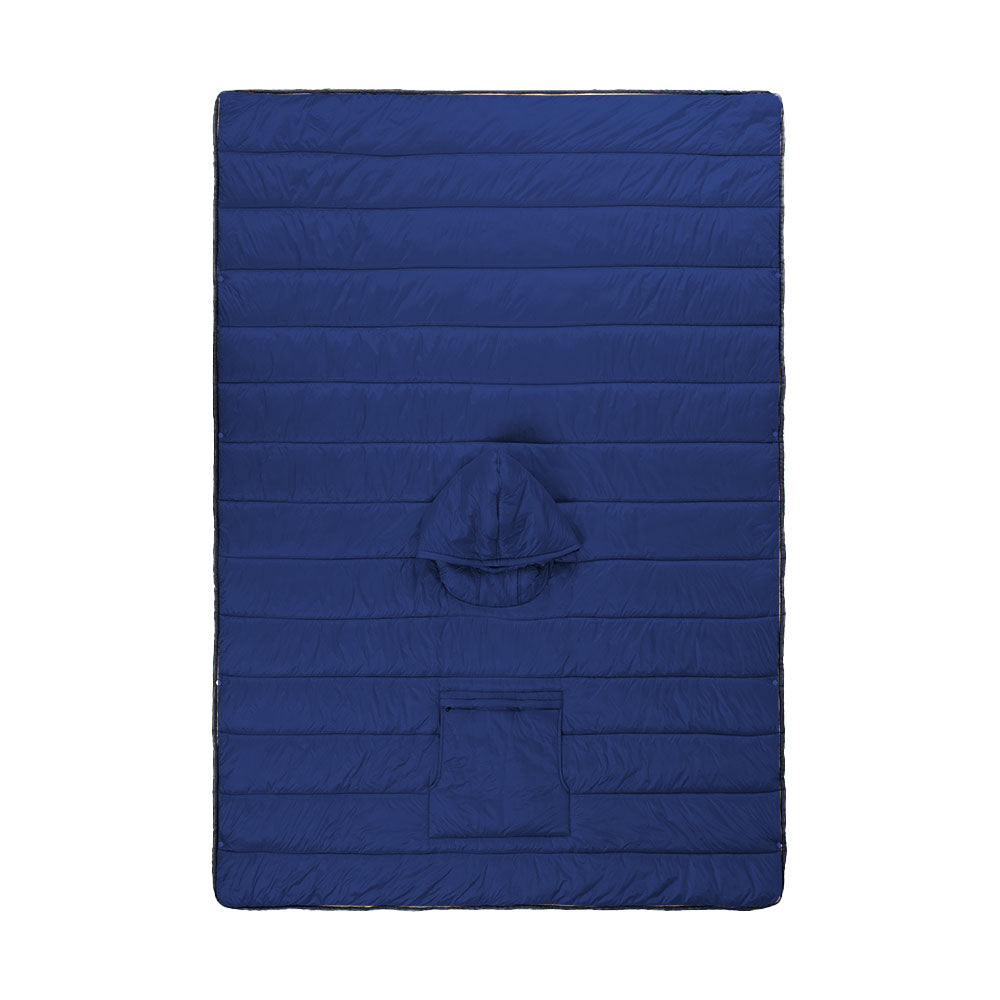 Camp Thermal Poncho Sleeping Bag Wearable Hooded Blanket