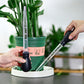 2Pcs Flower Pot Tray Water Remover Suction Drainer Tool Clear Scale Rubber Bulb