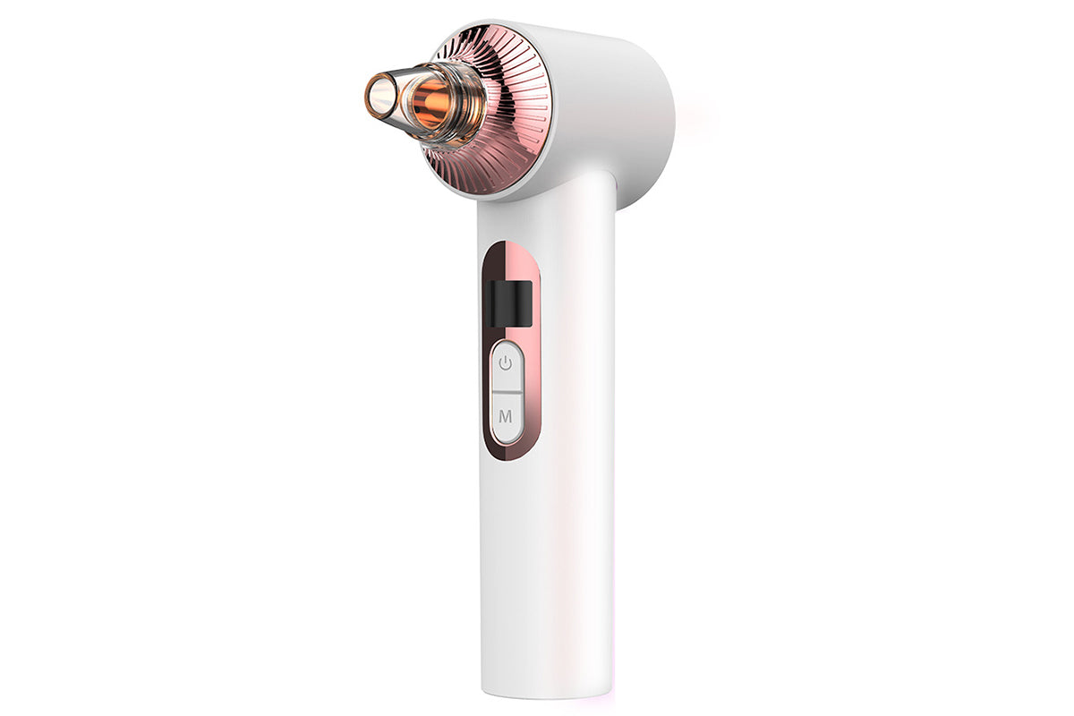 2-In-1 Cold and Heat Compress Blackhead Remover Pore Vacuum Suction Device with 6 Heads 5 Levels
