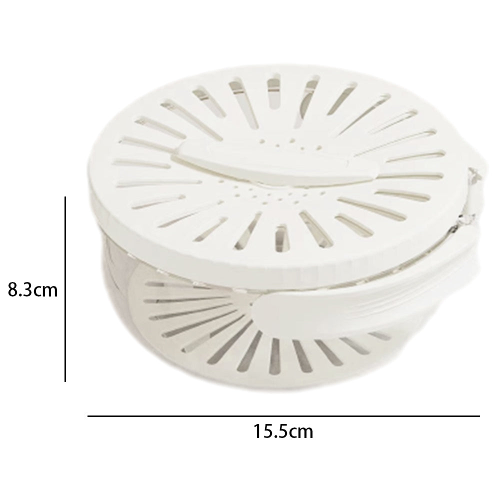 2Pcs Plastic Fruit Vegetable Washing Drain Basket with Lid