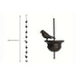Vintage Mobile Bird Rain Chain Garden Hanging Pendant Craft Wind Chime for Outdoor Gutter