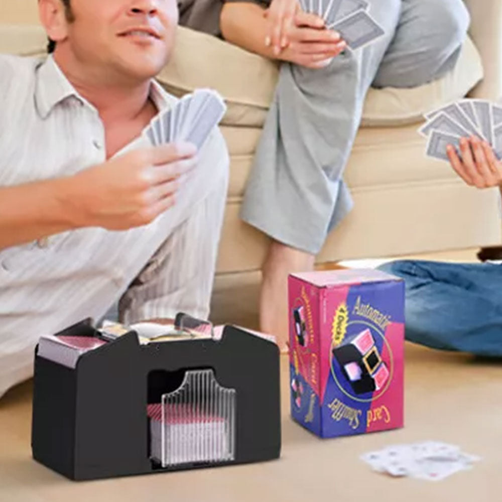 4-Deck Automatic Card Shuffler USB Card Shuffling Machine For Poker Card Games