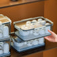 Transparent Bread Box with Timer Drainboard Lid Kitchen Storage Container for Food