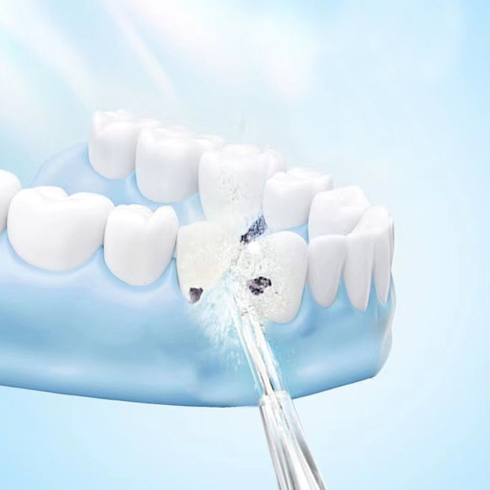 Mini Portable Oral Rechargeable Water Dental Flosser With Stretchable Water Tan