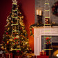 Christmas Decor LED Ladder Light Climbing Santa Claus Outdoor Light with 8 Modes
