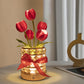 Tulip Flower Lamp Valentine Day Gifts 3 Color Dimming Night Light