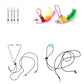 20 Pack Interactive Cat Feather Suction Cup Wand Toy Set