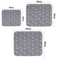 Washable Waterproof Reusable Dog Pee Pads Quick Absorbent Puppy Training Mat-Grey