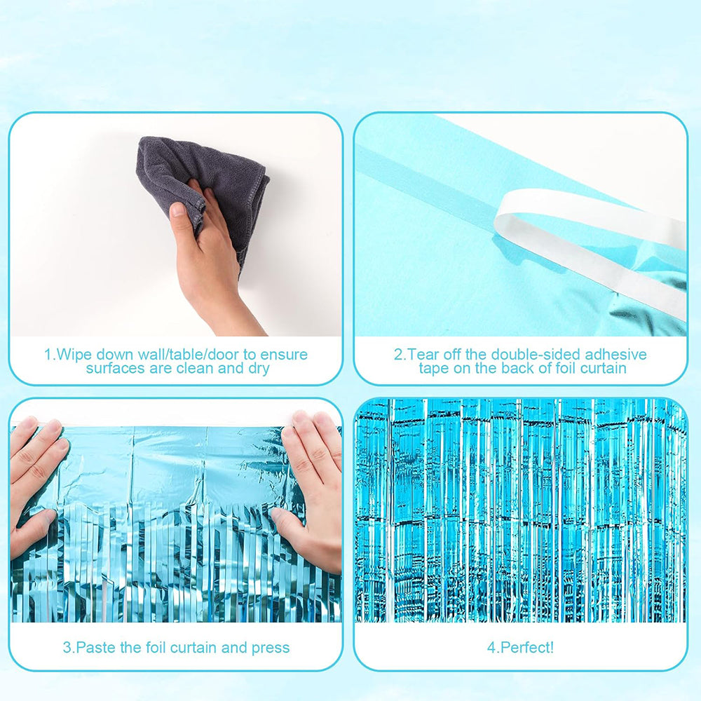 6Pcs 2M Fringe Backdrop Party Decoration