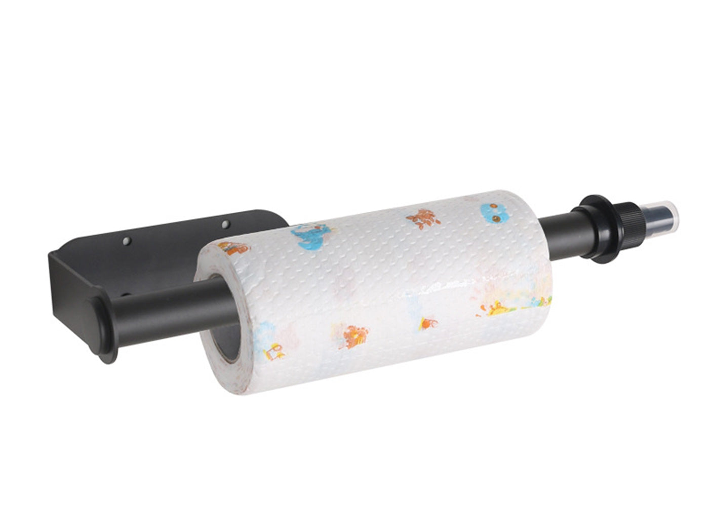 Paper Towel Holder with Spray Pump Hanging Wall Mount Papertowels Roller Sprayer