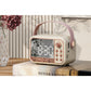Vintage Portable Wireless Bluetooth Speakers with Alarm Clock for Kitchen Bedroom Home
