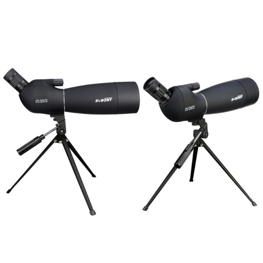 Angled 25-75x70mm Spotter Scope with Phone Adapter and Tripod