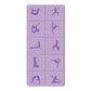 Printed Yoga Poses Yoga Mat with Storage Bag Portable Exercise Foldable Workout Mat