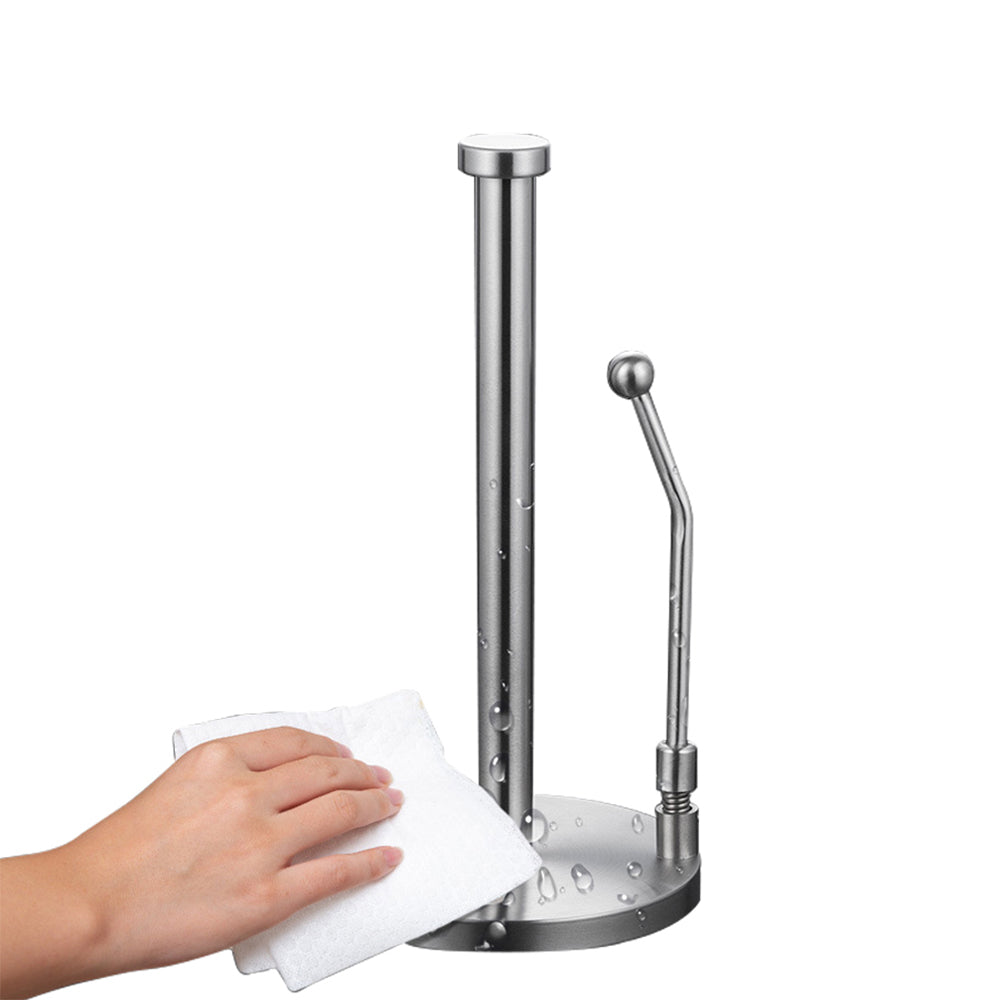 Freestanding Stainless Steel Roll Paper Stand-Upgraded