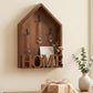 Vintage Key Holder Wall Mount with 3 Metal Hooks Key Rack for Entryway Living Room