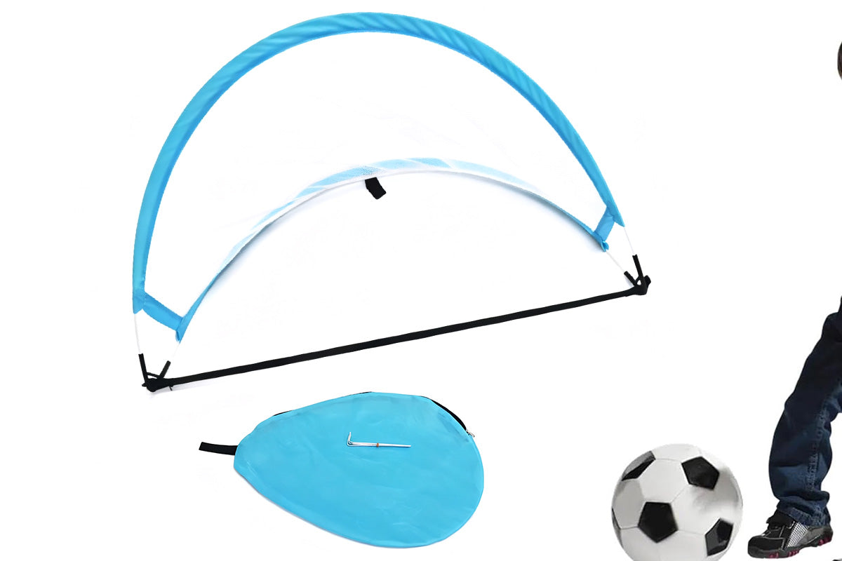 Portable Pop Up Soccer Goal Set with 3 Ground Pegs and Storage Bag