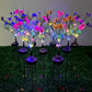 4Pcs Solar Garden Flowers Stake Light