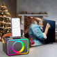 Mini Karaoke Machine Portable Bluetooth Speaker with 2 Wireless Microphone