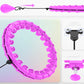 32 Section Detachable Weighted Hula Hoop Adjustable 26 to 58 Inches