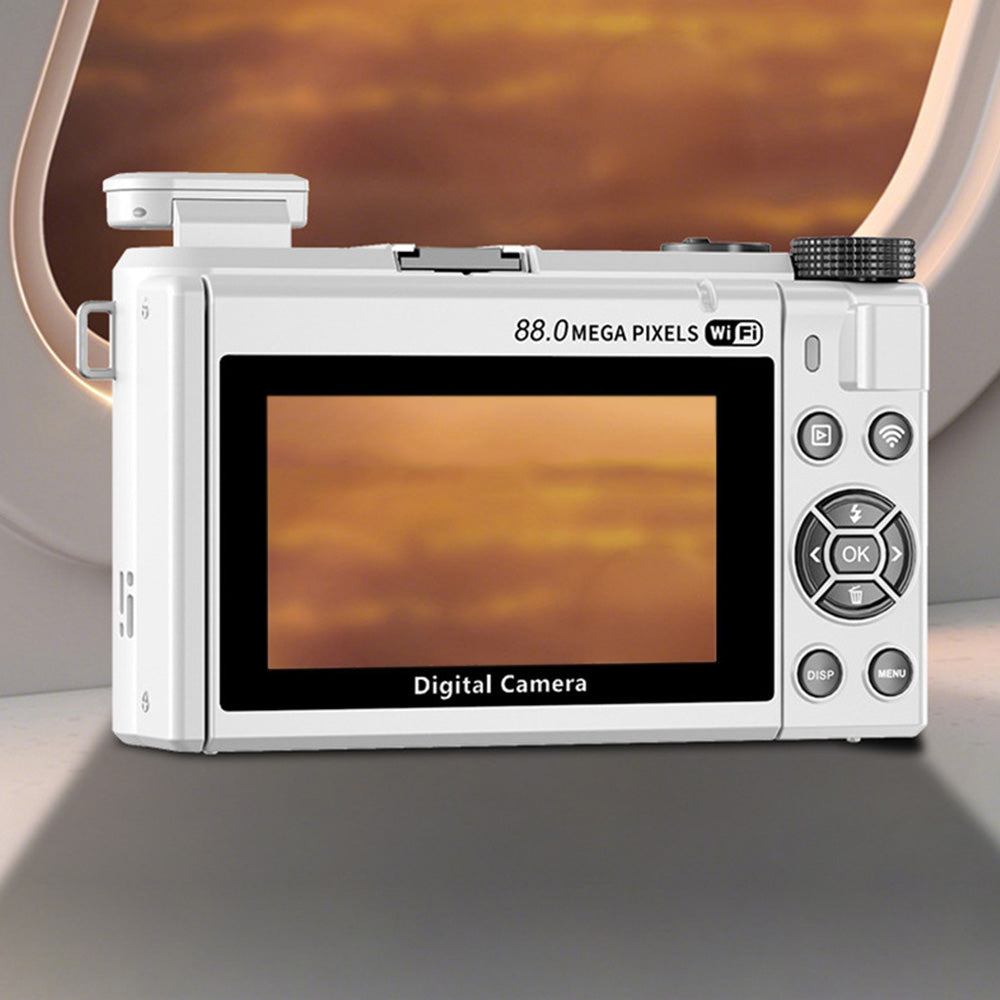 Digital Camera with Flip Screen WIFI Remote Control Vlogging Camera