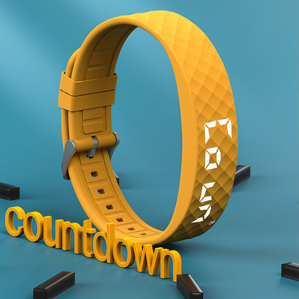 2Pcs Vibrating Alarm Wristband Silent Wrist Watch for Deep Sleepers with Sleep Monitor