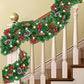 270cm Christmas Garland with Warm White LED Lights for Home Outdoor Fireplace Mantle Porch