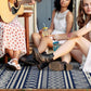 Geometric Striped Pattern Rug