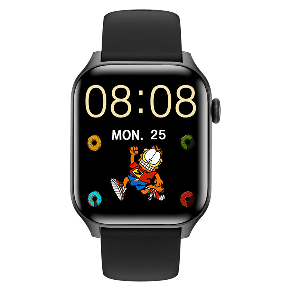 Water-resistant Smart Watch Bluetooth Heart Rate Fitness Tracker for Android iOS with Silicone Watch Strap