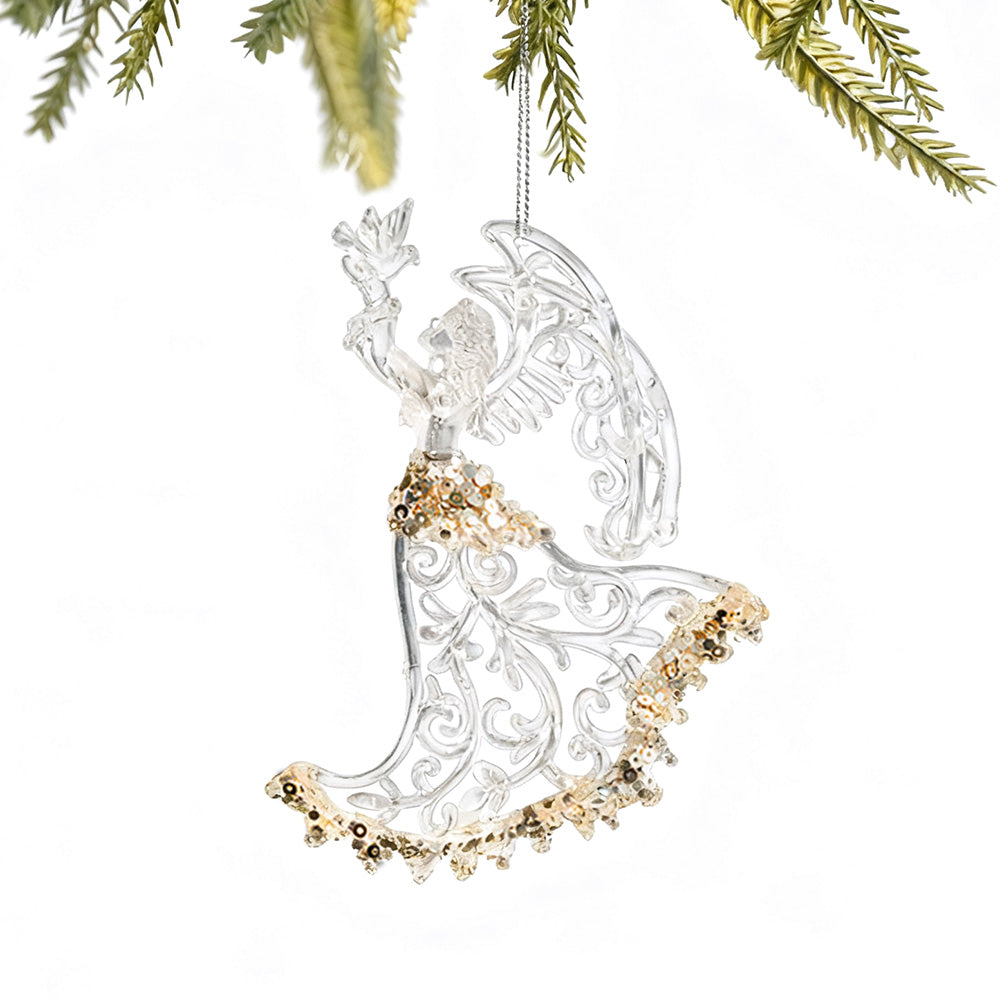 Christmas Acrylic Snowflake Hanging Ornament XMAS Tree Decoration Pendant