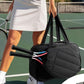 Womens Tennis Gym Bag Sports Tote Fits Two Rackets with Shoe Compartment