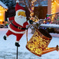 Solar Santa Claus Garden Stake Light Outdoor Christmas Yard Decoration