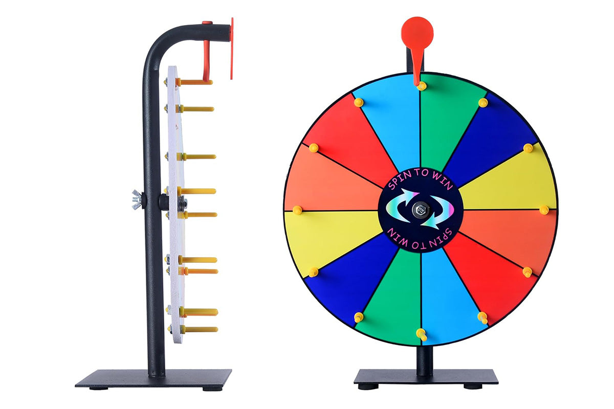 30cm Prizes Spinner With Stand Tabletop Prize Wheel For Game Carnival