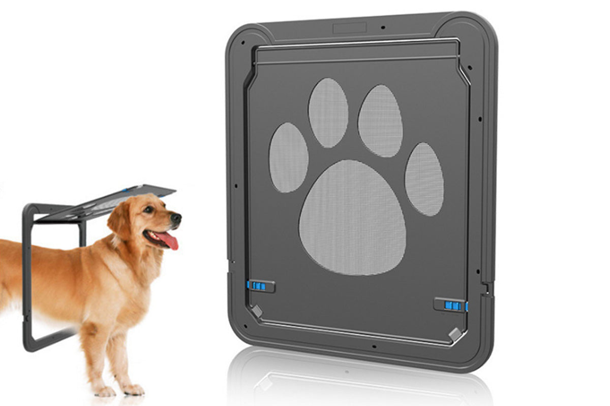Pet Lockable Flap Screen Door for Puppy Dog and Cat