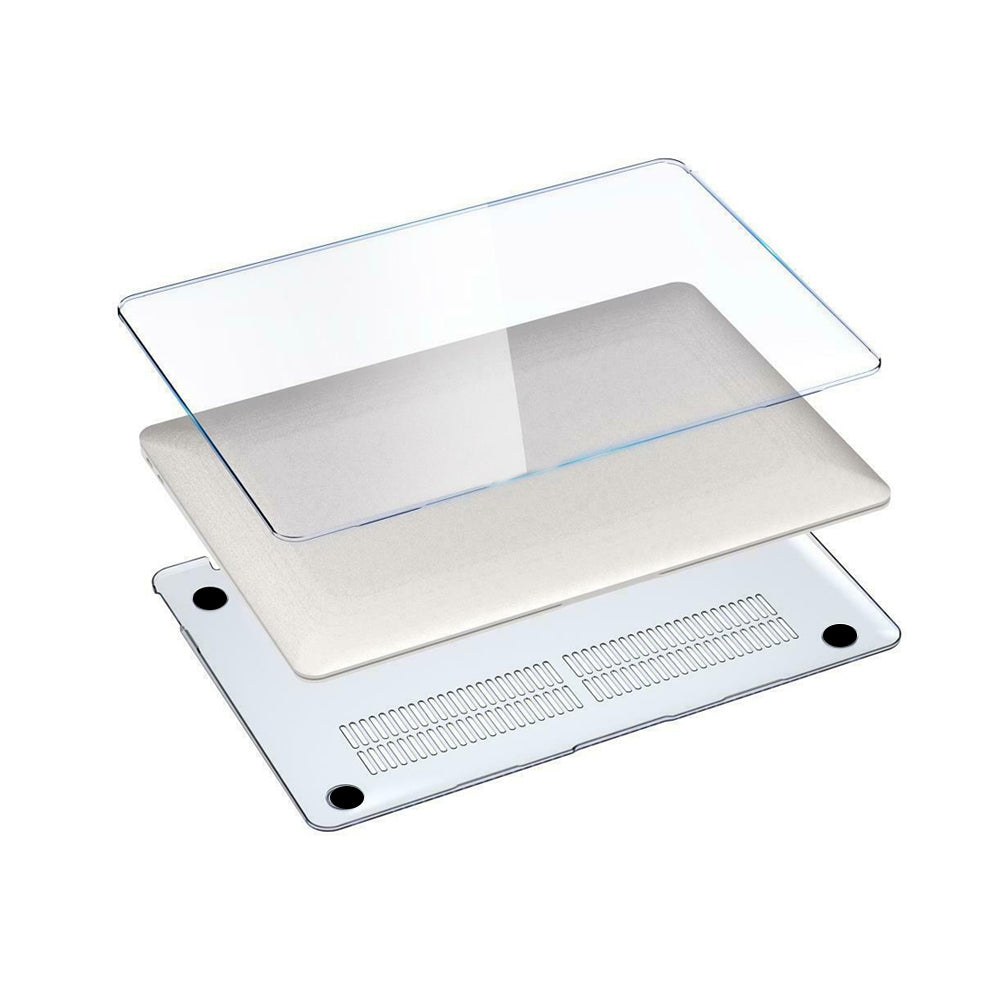 Clear Plastic Laptop Shell with Silicone Keyboard Cover for Apple Macbook Pro 14 A2442 A2779 A2992 A2918