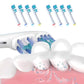 8 Pack Dual Clean Replacement Brush Heads Compatible with Oral-B Electric Toothbrush