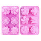 3 Pack Flower Soap Mold Silicone Baking Molds for Soap Chocolate Cake