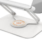 Adjustable Book Stand for Reading with 360 Degree Rotating Base and Page Clips