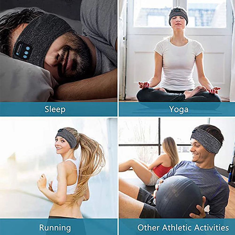 Bluetooth 5.0 Sleeping Headband Sport Headband Wireless Music Eye Mask Sleep