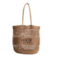 Women's Paper Woven Mesh Hollow Tote Shoulder Bag