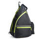 Pickleball Backpack Adjustable Sling Bag Large Capacity with Safety Pocket for Men and Women