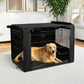 Breathable Oxford Fabric Dog Crate Cover with Front and Side Zipper Doors