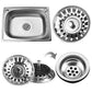 2 Pack Kitchen Sink Strainer Drain Stopper Baskets with Rubber Seals