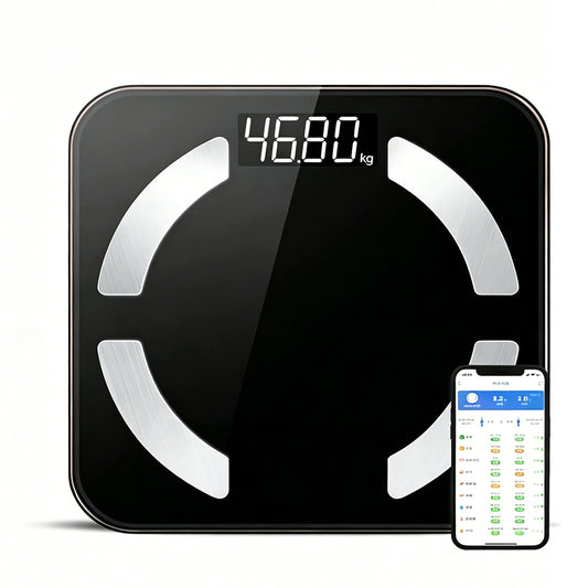Body Fat Scale USB Rechargeable Digital Bathroom Scale with APP