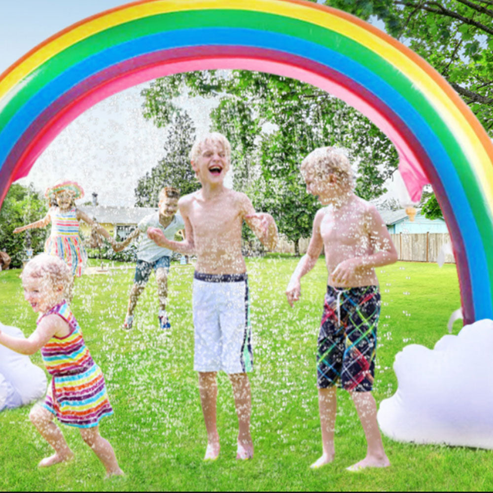 Inflatable Rainbow Sprinkler Extra Large Outdoor Water Toy
