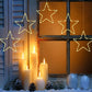 3Pcs 30CM Christmas LED Star Decoration Lights Battery Operated Christmas Decoration