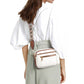 Small PU Crossbody Bag for Women Color-Block Shoulder Bag