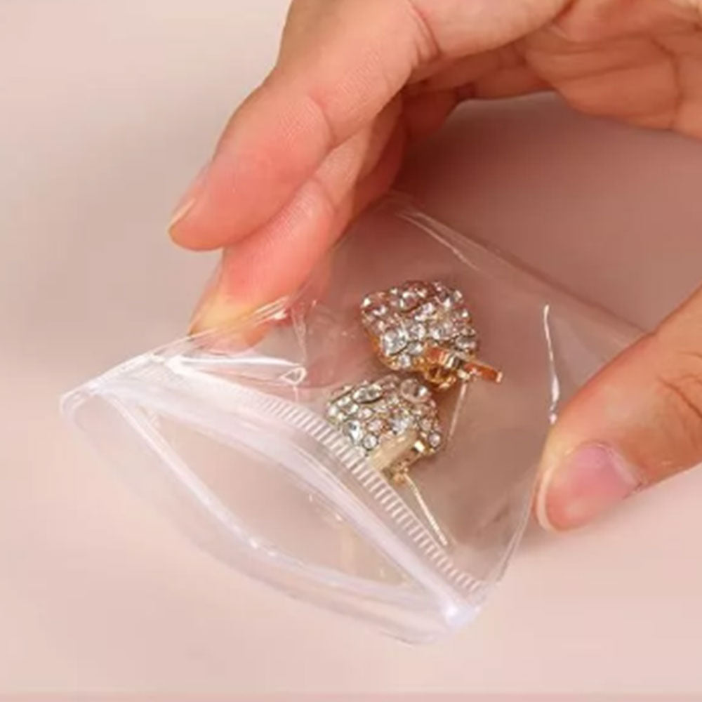 Transparent Travel Jewelry Organizer Storage Book Set for Earring Necklace Ring