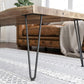 4Pcs Hairpin Furniture Table Legs with Rubber Feet