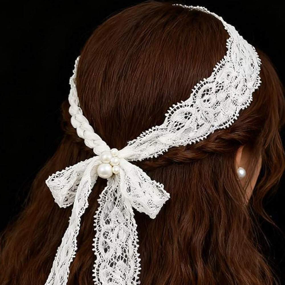 Elastic Floral Lace Trim Stretch Ribbon for Sewing and DIY Crafts